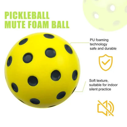 Quiet Indoor Pickleball Practice Balls - Low Noise Foam Training Balls