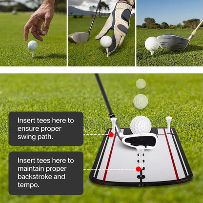 Golf Putting Alignment Mirror - Eye Line & Putter Stroke Training Aid for Practice
